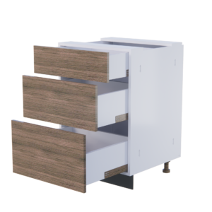 Base Unit, 3 Drawers, different height