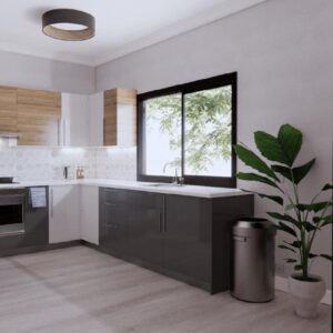 Dusky kitchen